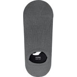 FALKE Family onzichtbare antislip kousenvoetjes duurzaam katoen footies heren grijs - Maat 39-42
