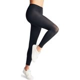 FALKE Cotton Touch ondoorzichtig Katoen legging dames blauw - Maat S-M