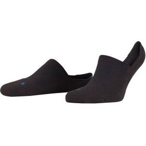 FALKE Cool Kick anatomische pluche zool functioneel garen footies Unisex zwart - Maat 44-45