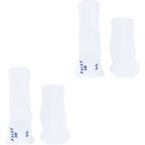 FALKE - Run - Korte Sokken - Wit - Katoen - Set van 2 Paar