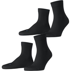 FALKE - Run - Korte Sokken - Zwart - Katoen - 2-Pack