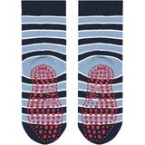 FALKE - Simple Stripes - Huissokken - Blauw - Katoen met Anti-slip Noppen