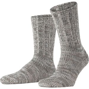 FALKE - Brooklyn - Huissokken - Grijs - Katoen, Maat 47-50