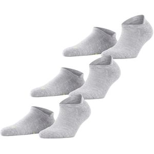 FALKE - Cool Kick - Korte Sokken - Grijs Light Grey Melange - Multipack van 3 Paar
