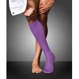 FALKE - No. 9 - Katoenen Kniekousen - Purper - Hoogwaardig Zijdeachtige Glans