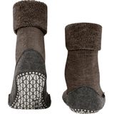 FALKE Cosyshoe antislip noppen merinowol huissokken pantoffels heren bruin