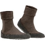 FALKE Cosyshoe antislip noppen merinowol huissokken pantoffels heren bruin