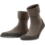 FALKE Cosyshoe antislip noppen merinowol huissokken pantoffels heren bruin