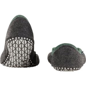 FALKE Heren Stopper sokken Cosyshoe Invisible M HP Wol Noppen op de zool 1 Paar, Groen (Tundra Pine 7117), 37-38