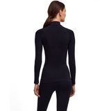 FALKE - Maximum Warm High Neck - Functioneel Shirt - Zwart - Lange Mouwen