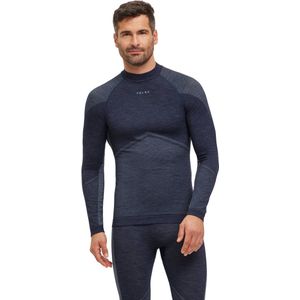 FALKE - Wool-Tech - Thermoshirt - Blauw - Functioneel Materiaal - Sneldrogend