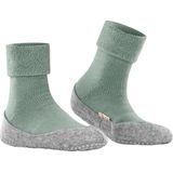FALKE Cosyshoe antislip noppen merinowol huissokken pantoffels dames groen