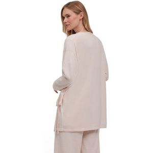 FALKE Loungewear Morning comfortabel wol kasjmier cardigan dames rood - maat M/L