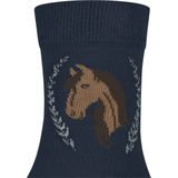 FALKE - Horse - Kindersokken - Blauw - Duurzaam Katoen