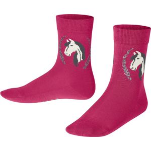 FALKE - Kindersokken - Paardenmotief - Katoen - Glinsterende Laurierkrans