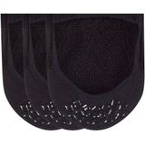 FALKE Cool Kick Bundle 3-Pack anatomische pluche zool functioneel garen footies unisex zwart - Maat 37-38