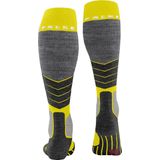 FALKE SK2 Skisokken anti blaren, medium padding merinowol wintersportsokken heren geel - Maat 39-41