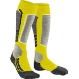 FALKE SK2 Skisokken anti blaren, medium padding merinowol wintersportsokken heren geel - Maat 39-41