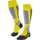 FALKE SK2 Skisokken anti blaren, medium padding merinowol wintersportsokken heren geel - Maat 39-41