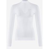 FALKE - Maximum Warm Zip Neck - Functioneel Shirt - Wit - Lange Mouwen