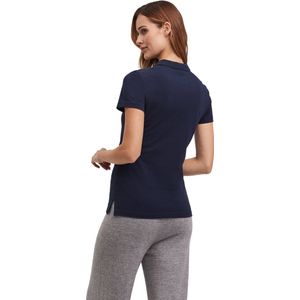 FALKE - Dames Polo Shirt - Wit - 100% Peruaans Pimakatoen - Piqué 190 g/m²