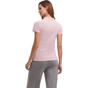 FALKE Basic Pique zacht huidvriendelijk katoen polo shirt dames roze - maat XS