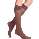 FALKE Pure Matt 50 DEN dames kniekousen, rodekool rood (roan rouge)