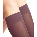 FALKE Pure Matt 50 DEN dames kniekousen, rodekool rood (roan rouge)