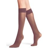 FALKE Pure Matt 50 DEN dames kniekousen, rodekool rood (roan rouge)