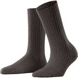 FALKE Cosy Wool Boot W - Kniekousen - Donkerbruin - Viscose Wol Kasjmier