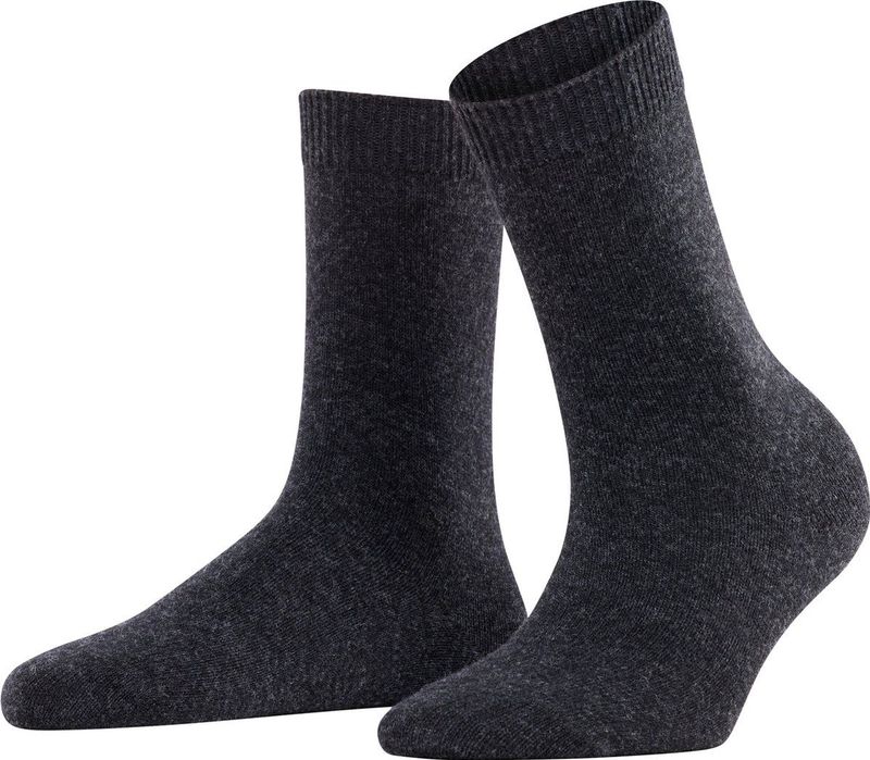 FALKE - Cosy Wool - Thermosokken - Zwart - Merinowol en Kasjmier