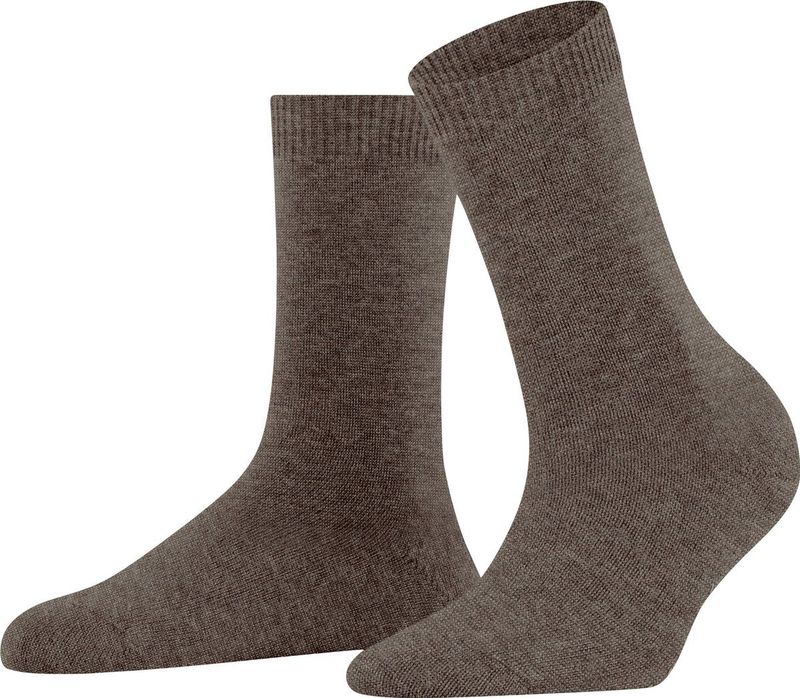 FALKE - Cosy Wool - Warme Dikke Wol Sokken - Bruin