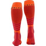 FALKE SK2 Skisokken anti blaren, medium padding merinowol wintersportsokken heren oranje - Maat 39-41