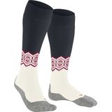 FALKE SK2 Kniekousen Skisokken anti blaren, medium padding merinowol sportsokken dames wit