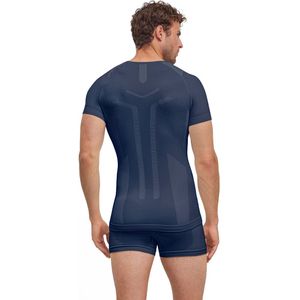 FALKE - Warm Shortsleeved Shirt - Blauw - Functioneel Shirt met Korte Mouwen