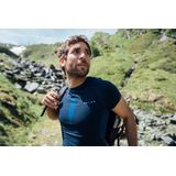 FALKE - T-shirt - Col Rond - Fonctionnel - Sèche Rapide - Bleu