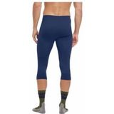 FALKE Heren Broek van onderlaag Warm 3/4 M Ti functioneel materiaal sneldrogend 1 stuk, Blauw Space Blue 6116, XXL