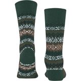 FALKE - Aspen - Gedessineerd Wol Kasjmier Sokken - Groen - Maat 39-42