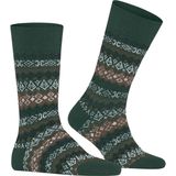 FALKE - Aspen - Gedessineerd Wol Kasjmier Sokken - Groen - Maat 39-42