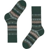 FALKE - Aspen - Gedessineerd Wol Kasjmier Sokken - Groen - Maat 39-42