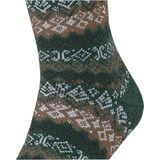 FALKE - Aspen - Gedessineerd Wol Kasjmier Sokken - Groen - Maat 39-42