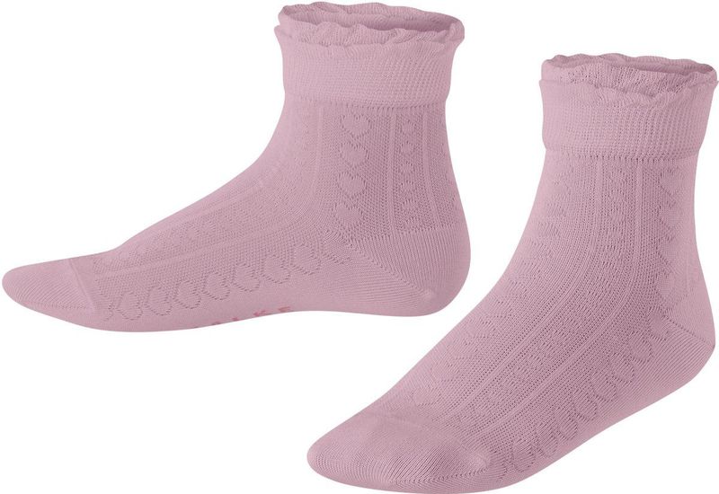 FALKE - Romantic Net - Huissokken - Roze - Fil d'Écosse-katoen