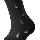 FALKE Distressed Gedessineerd Wol Alpaca Sokken Zwart
