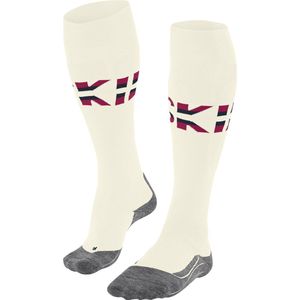FALKE - SK4 - Skisokken - Wit - Dunne Wol, Functioneel Materiaal
