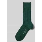 FALKE Lhasa Rib Kniekousen - Groen - Wol Kasjmier