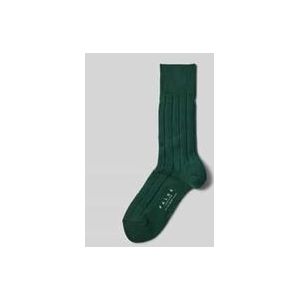FALKE Lhasa Rib Kniekousen - Groen - Wol Kasjmier