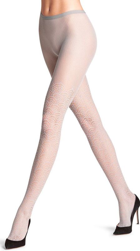 Fijne Panty - Transparant - Met Allover-Patroon - Voor Dames