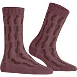 FALKE - Tress Lock - Gedessineerd Wol Kasjmier Sokken - Rood