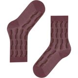 FALKE - Tress Lock - Gedessineerd Wol Kasjmier Sokken - Rood