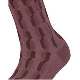 FALKE - Tress Lock - Gedessineerd Wol Kasjmier Sokken - Rood